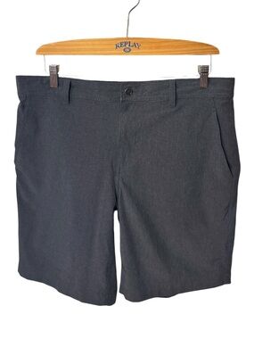 2/$25 32 Degrees Cool Stretch Performance Grey Flat Front Shorts Size XL